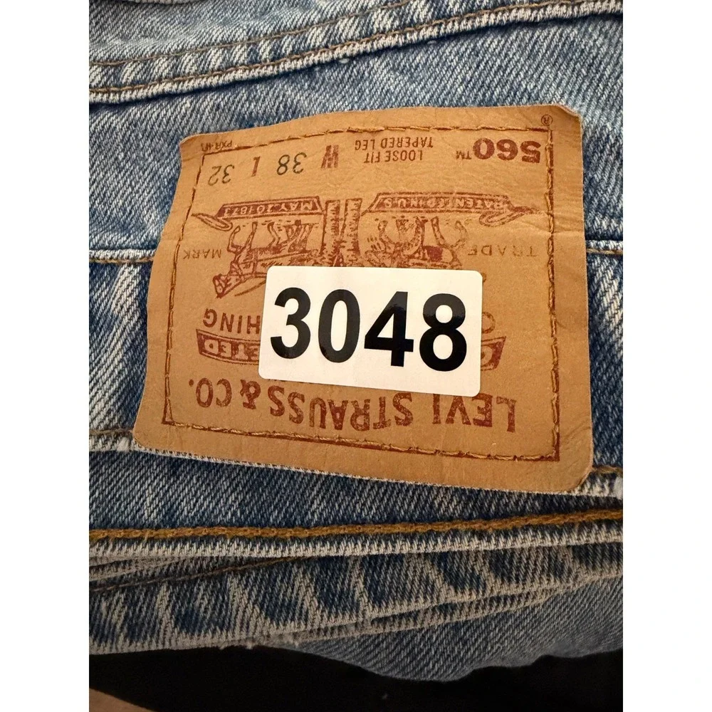 Vintage Levi's 560 Jeans Mens Blue Made In USA 90s Loose Fit Size‎ 38x32